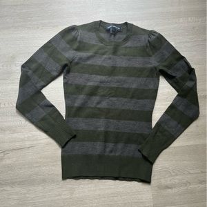 French Connection Wide Stripe Puff sleeve sweater (S)